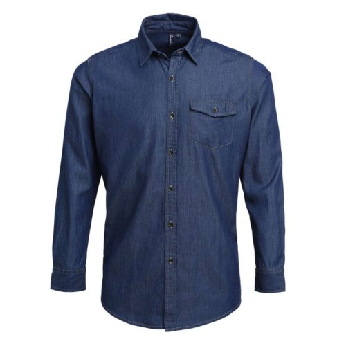 Premier PR222 MEN’S JEANS STITCH DENIM SHIRT XL