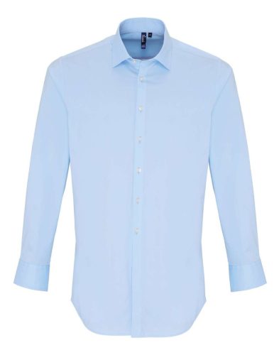 Premier PR244 MEN'S STRETCH-FIT COTTON POPLIN LONG SLEEVE SHIRT 2XL