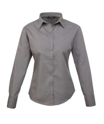 Premier PR300 WOMEN'S LONG SLEEVE POPLIN BLOUSE 8XL