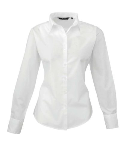 Premier PR300 WOMEN'S LONG SLEEVE POPLIN BLOUSE 8XL