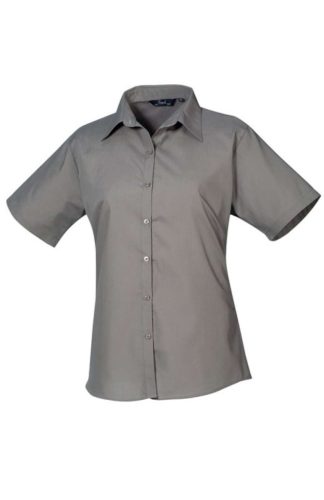 Premier PR302 WOMEN'S SHORT SLEEVE POPLIN BLOUSE 8XL