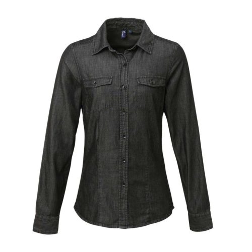 Premier PR322 WOMEN'S JEANS STITCH DENIM SHIRT XL