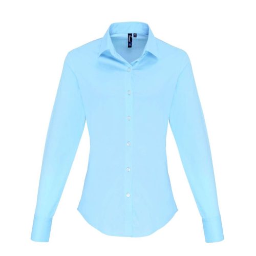 Premier PR344 WOMEN'S STRETCH-FIT COTTON POPLIN LONG SLEEVE SHIRT M