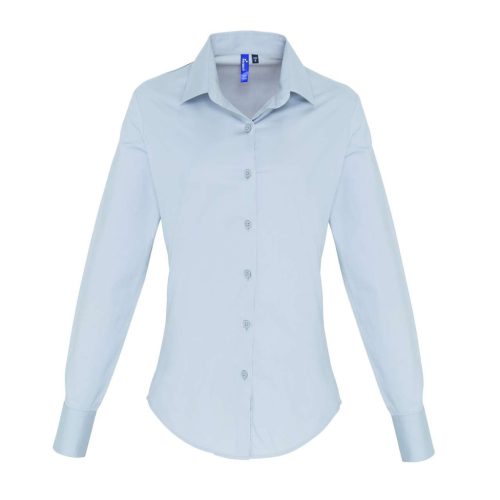 Premier PR344 WOMEN'S STRETCH-FIT COTTON POPLIN LONG SLEEVE SHIRT M