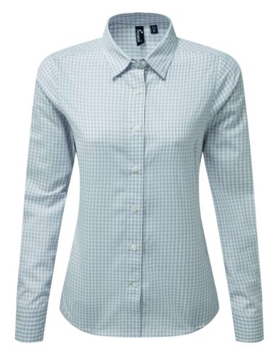 Premier PR352 'MAXTON' CHECK WOMEN'S LONG SLEEVE SHIRT L