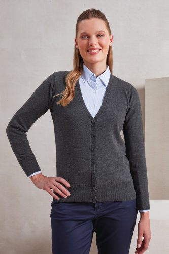 Premier PR697 WOMEN'S BUTTON-THROUGH KNITTED CARDIGAN L