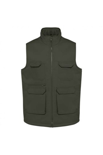 Designed To Work WK607 UNISEX PADDED MULTI-POCKET POLYCOTTON VEST L