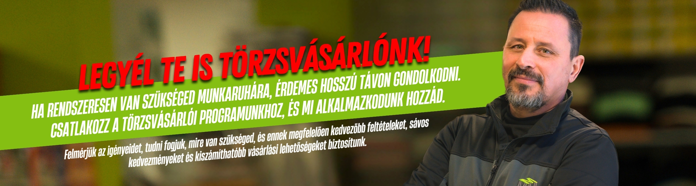 Törzsvásárlói program banner
